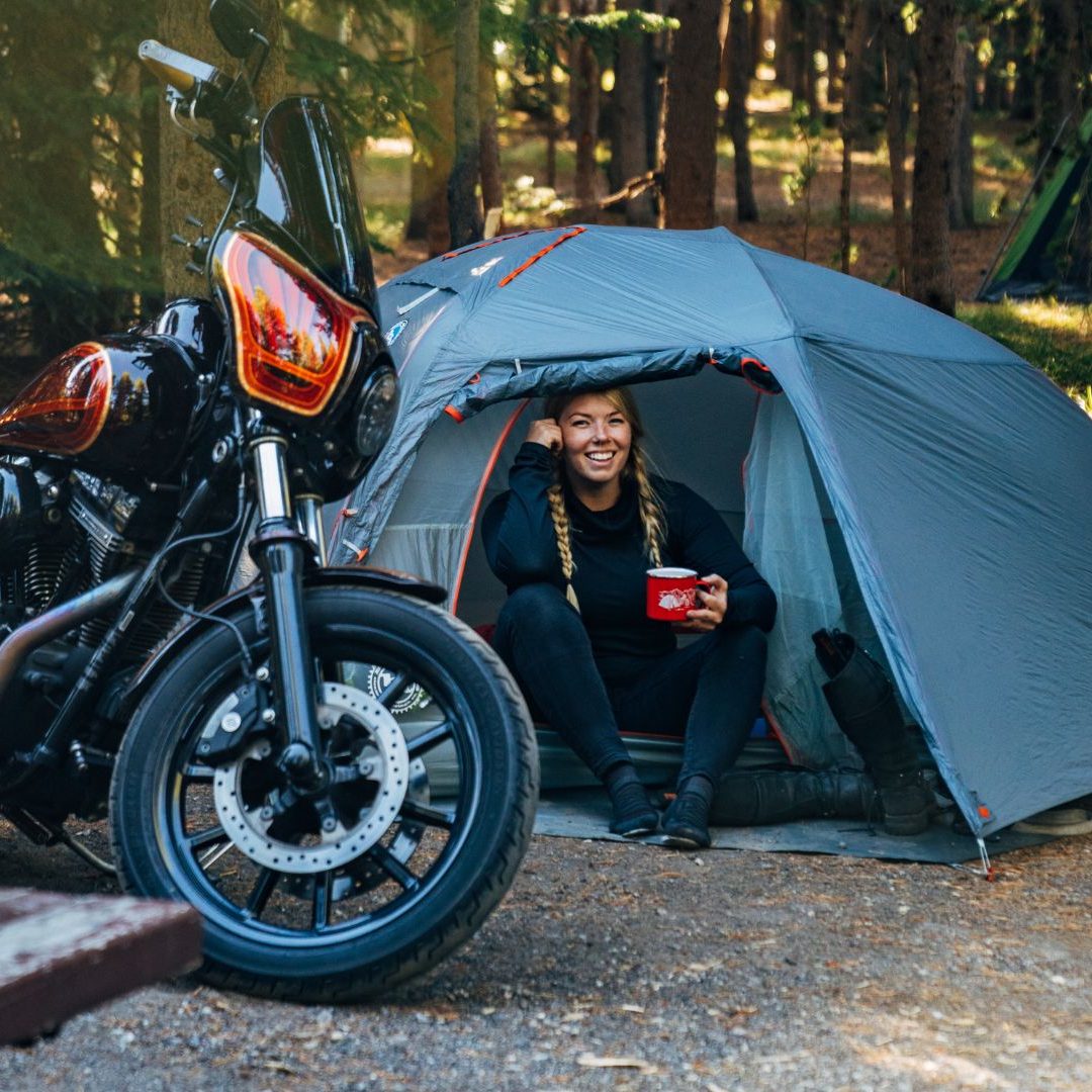 motorcycle camping