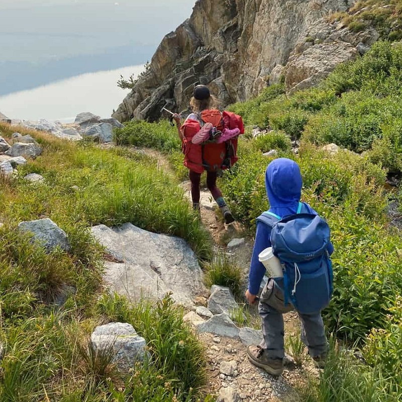 family hiking trip