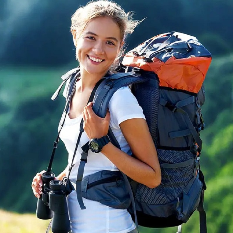 women hiking